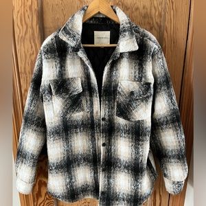 Vici Womens Plaid Shacket